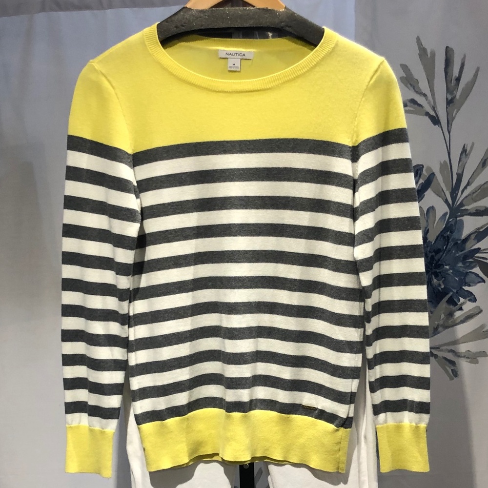 Nautica Long Sleeve Crew Lightweight Sweater